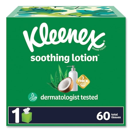 Kleenex Soothing Lotion 3 Ply Facial Tissues, 60 Sheets, 27 PK 54271